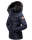 Marikoo warme Damen Winter Jacke Steppjacke B391 Dunkelblau Größe XS - Gr. 34