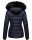 Marikoo warme Damen Winter Jacke Steppjacke B391 Dunkelblau Größe XS - Gr. 34