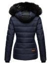 Marikoo warme Damen Winter Jacke Steppjacke B391 Dunkelblau Größe S - Gr. 36