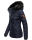 Marikoo warme Damen Winter Jacke Steppjacke B391 Dunkelblau Größe S - Gr. 36