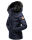 Marikoo warme Damen Winter Jacke Steppjacke B391 Dunkelblau Größe L - Gr. 40