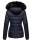Marikoo warme Damen Winter Jacke Steppjacke B391 Dunkelblau Größe L - Gr. 40