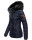 Marikoo warme Damen Winter Jacke Steppjacke B391 Dunkelblau Größe XL - Gr. 42