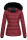 Marikoo warme Damen Winter Jacke Steppjacke B391 Bordeaux Größe XS - Gr. 34