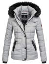 Marikoo warme Damen Winter Jacke Steppjacke B391 Grau...