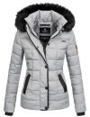 Marikoo warme Damen Winter Jacke Steppjacke B391 Grau...