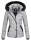 Marikoo warme Damen Winter Jacke Steppjacke B391 Grau Größe L - Gr. 40