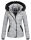 Marikoo warme Damen Winter Jacke Steppjacke B391 Grau Größe XL - Gr. 42