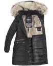 Navahoo Paula Damen Winter Jacke Mantel Parka warm gefütterte Winterjacke B383 Schwarz Größe S - Gr. 36