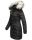 Navahoo Paula Damen Winter Jacke Mantel Parka warm gefütterte Winterjacke B383 Schwarz Größe S - Gr. 36