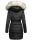 Navahoo Paula Damen Winter Jacke Mantel Parka warm gefütterte Winterjacke B383 Schwarz Größe S - Gr. 36