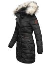 Navahoo Paula Damen Winter Jacke Mantel Parka warm gefütterte Winterjacke B383 Schwarz Größe L - Gr. 40