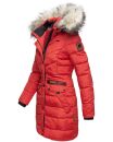 Navahoo Paula Damen Winter Jacke Mantel Parka warm gefütterte Winterjacke B383 Rot Größe S - Gr. 36