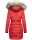 Navahoo Paula Damen Winter Jacke Mantel Parka warm gefütterte Winterjacke B383 Rot Größe S - Gr. 36