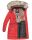 Navahoo Paula Damen Winter Jacke Mantel Parka warm gefütterte Winterjacke B383 Rot Größe S - Gr. 36