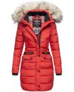 Navahoo Paula Damen Winter Jacke Mantel Parka warm gefütterte Winterjacke B383 Rot Größe XXL - Gr. 44