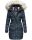 Navahoo Paula Damen Winter Jacke Mantel Parka warm gefütterte Winterjacke B383 Navy Größe L - Gr. 40