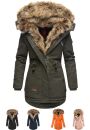 Navahoo Daria warme Damen Winterjacke Parka mit Kunstfell...