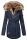 Navahoo Daria warme Damen Winterjacke Parka mit Kunstfell Kragen B380 Navy Größe XXL - Gr. 44