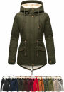 Marikoo Manolya Damen Winter Jacke Parka mit Teddyfell B376