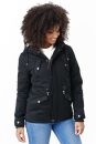 Marikoo Manolya Damen Winter Jacke Parka mit Teddyfell B376