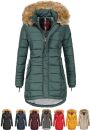 Navahoo Damen Winter Jacke Steppjacke warm gefüttert...