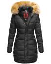 Navahoo Damen Winter Jacke Steppjacke warm gefüttert B374 Schwarz Größe XS - Gr. 34