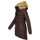 Navahoo Damen Winter Jacke Steppjacke warm gefüttert B374 Schoko Größe M - Gr. 38