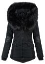 Navahoo Damen Winter Jacke Designer Parka mit Kunstfell...