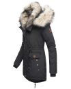 Navahoo 2in1 Damen Winter Jacke Parka warm mit Kunstfell B365 Schwarz Größe XS - Gr. 34