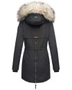 Navahoo 2in1 Damen Winter Jacke Parka warm mit Kunstfell B365 Schwarz Größe XS - Gr. 34