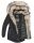 Navahoo 2in1 Damen Winter Jacke Parka warm mit Kunstfell B365 Schwarz Größe XS - Gr. 34