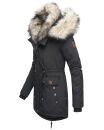 Navahoo 2in1 Damen Winter Jacke Parka warm mit Kunstfell B365 Schwarz Größe M - Gr. 38