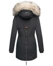 Navahoo 2in1 Damen Winter Jacke Parka warm mit Kunstfell B365 Schwarz Größe M - Gr. 38