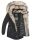 Navahoo 2in1 Damen Winter Jacke Parka warm mit Kunstfell B365 Schwarz Größe M - Gr. 38