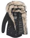 Navahoo 2in1 Damen Winter Jacke Parka warm mit Kunstfell B365 Schwarz Größe XL - Gr. 42