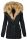 Navahoo 2in1 Damen Winter Jacke Parka warm mit Kunstfell B365 Schwarz Größe XXL - Gr. 44