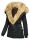 Navahoo 2in1 Damen Winter Jacke Parka warm mit Kunstfell B365 Schwarz Größe XXL - Gr. 44