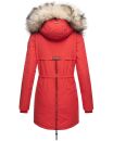 Navahoo 2in1 Damen Winter Jacke Parka warm mit Kunstfell B365 Rot Größe XS - Gr. 34