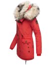 Navahoo 2in1 Damen Winter Jacke Parka warm mit Kunstfell B365 Rot Größe S - Gr. 36