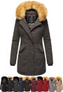 Marikoo Damen Winter Jacke Parka warm gefüttert B362