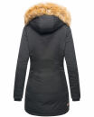 Marikoo Damen Winter Jacke Parka warm gefüttert B362 Schwarz Größe XS - Gr. 34