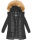 Marikoo Damen Winter Jacke Parka warm gefüttert B362 Schwarz Größe XS - Gr. 34