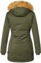 Marikoo Damen Winter Jacke Parka warm gefüttert B362 Grün Größe XS - Gr. 34