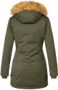 Marikoo Damen Winter Jacke Parka warm gefüttert B362 Grün Größe L - Gr. 40