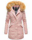 Marikoo Damen Winter Jacke Parka warm gefüttert B362 Rosa Größe S - Gr. 36