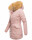 Marikoo Damen Winter Jacke Parka warm gefüttert B362 Rosa Größe S - Gr. 36