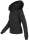 Navahoo Damen Winter Jacke warm gefüttert Teddyfell B361 Schwarz Größe S - Gr. 36