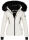 Navahoo Damen Winter Jacke warm gefüttert Teddyfell B361 Weiss Größe XS - Gr. 34