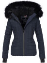 Navahoo Damen Winter Jacke warm gefüttert Teddyfell...